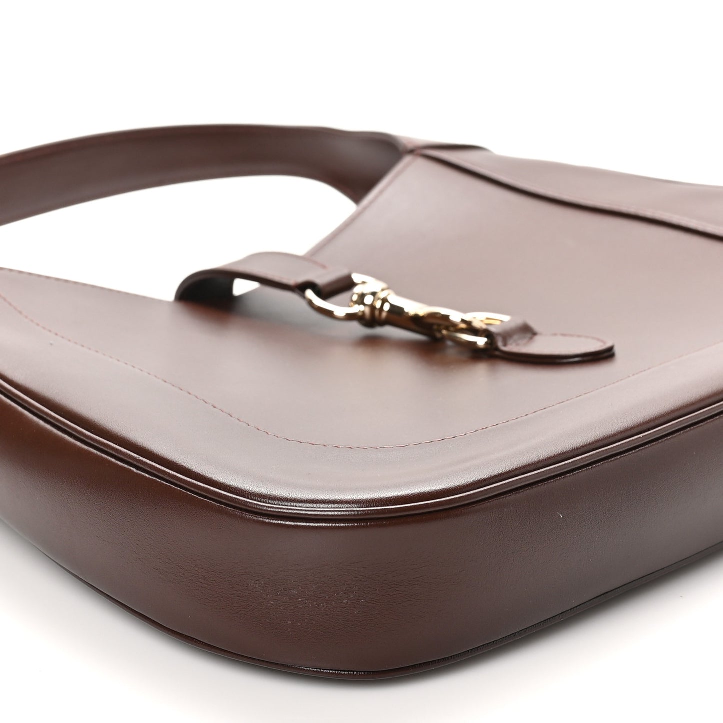 Ancora Calfskin Medium Jackie Shoulder Bag Sweet Chestnut