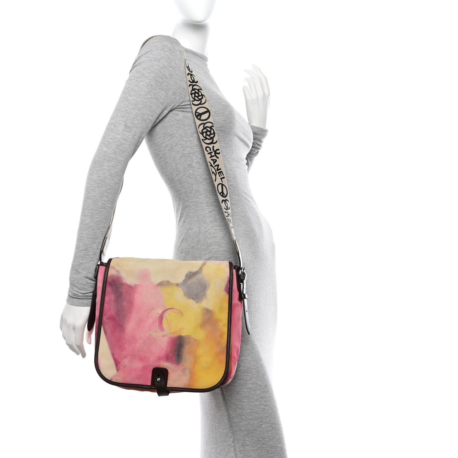 Chanel Printed Ultra Soft Lambskin Medium Flower Power Messenger 2 of 10