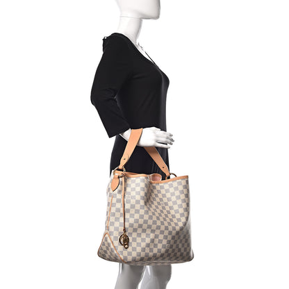 Louis Vuitton Damier Azur Delightful MM Rose Ballerine 2 of 11