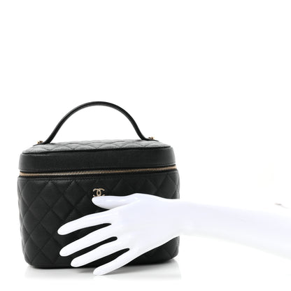 Chanel Caviar Quilted Large Vanity Pouch Black 3 of 8
