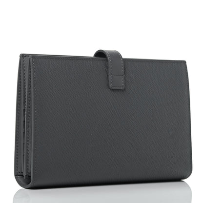 Celine Grained Calfskin Large Multifunction Strap Wallet Medium Grey 3 of 6