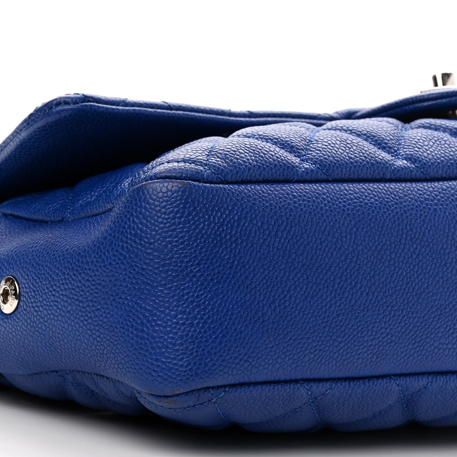 Chanel Caviar Quilted Jumbo Easy Flap Blue 9 of 11