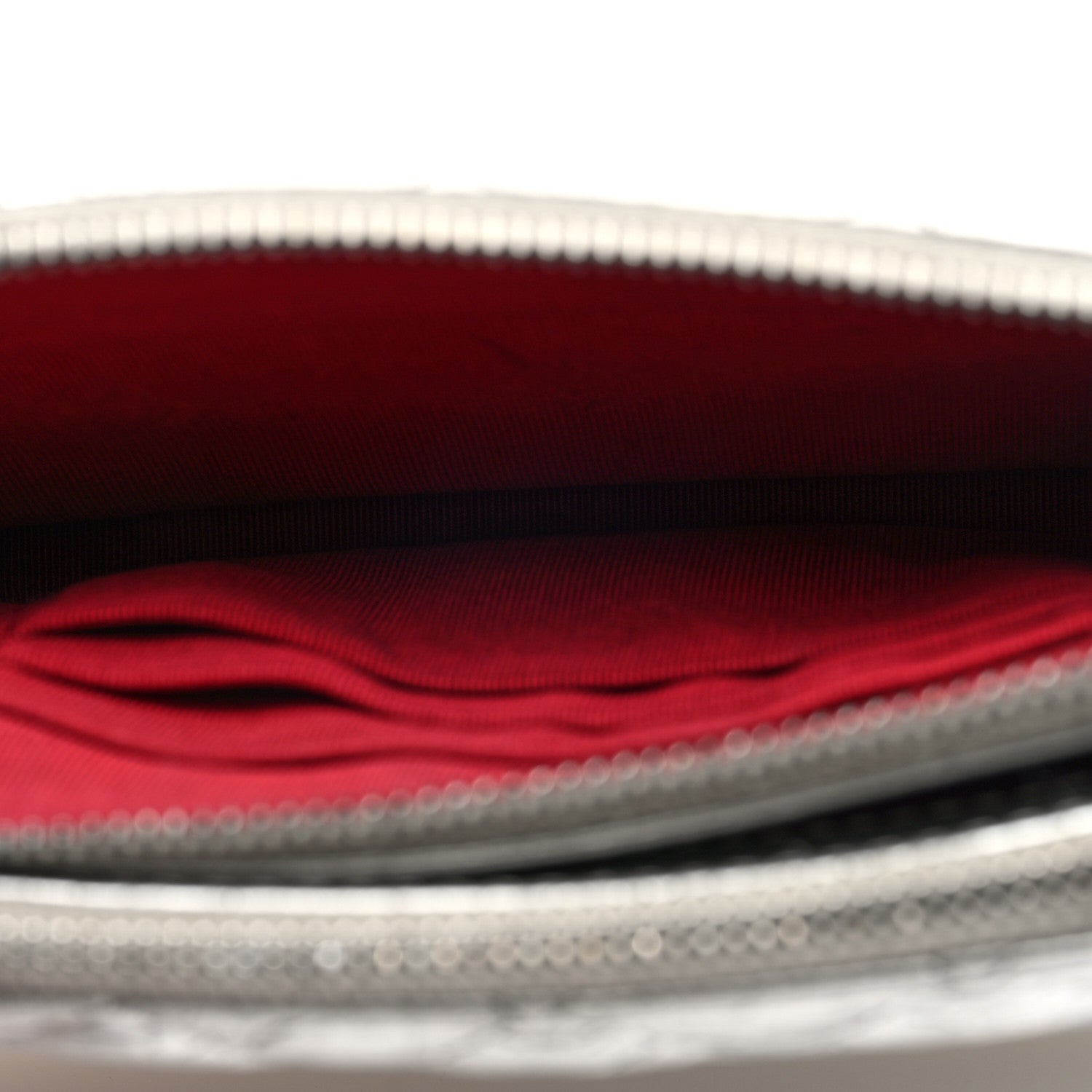 Chanel Metallic Lambskin Calfskin Quilted Small Gabrielle Clutch With Chain Silver 6 of 11