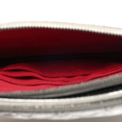 Chanel Metallic Lambskin Calfskin Quilted Small Gabrielle Clutch With Chain Silver 6 of 11