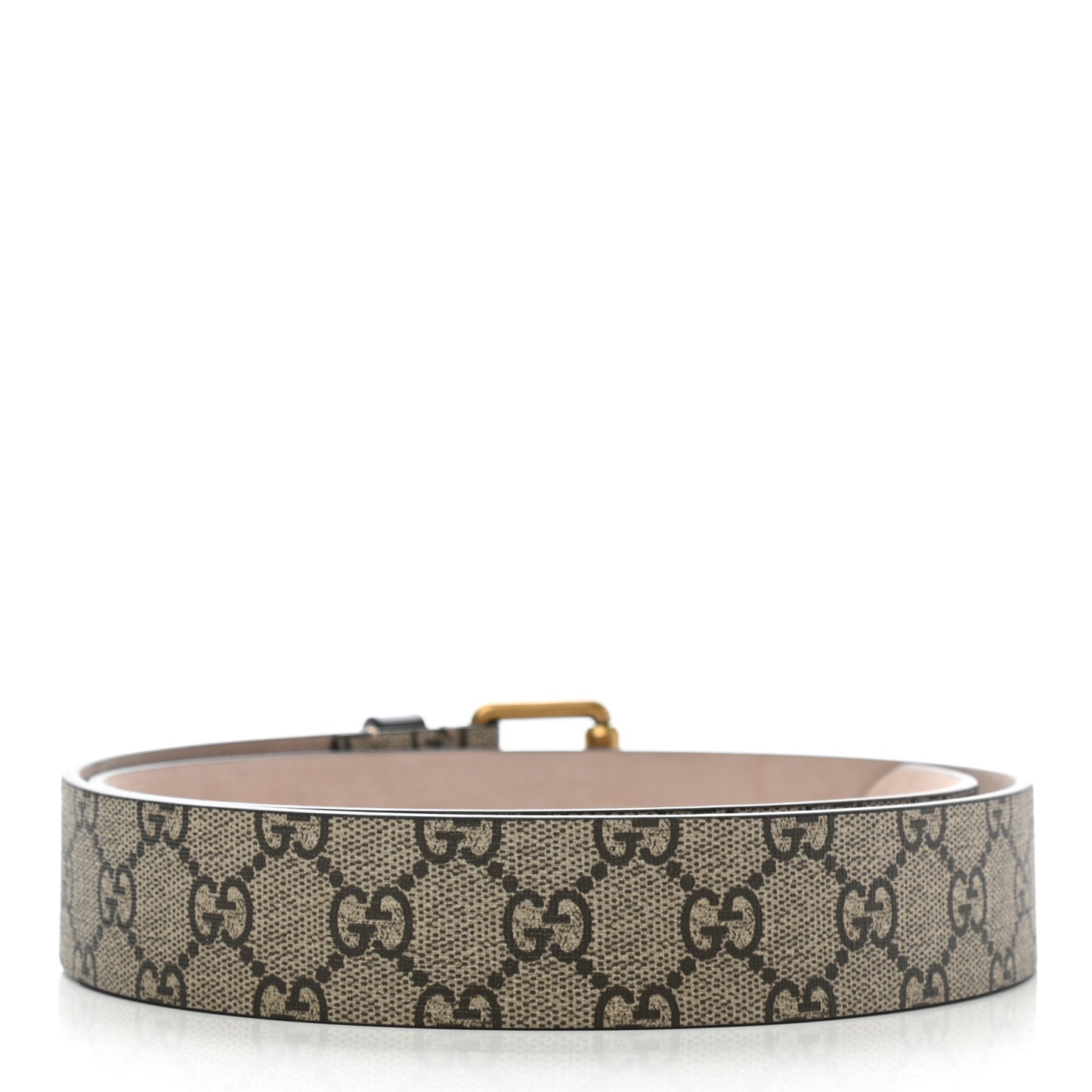 GG Supreme Monogram Selleria Calfskin Tiger 35mm Belt 95 38 Beige Ebony Multicolor Cocoa