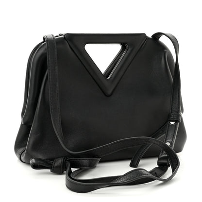 Bottega Veneta Calfskin Small The Point Triangle Bag Black 3 of 9