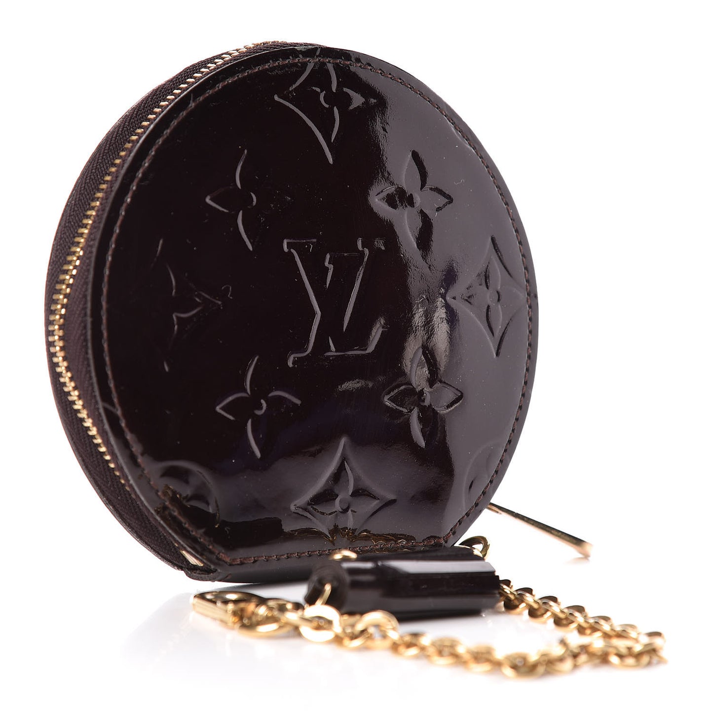Vernis Chapeau Coin Purse Amarante
