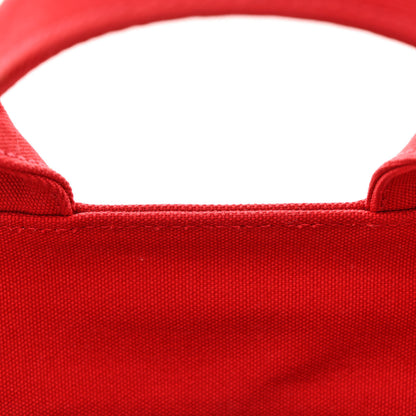 Prada Wicker Canvas Tote Naturale Red 16 of 16