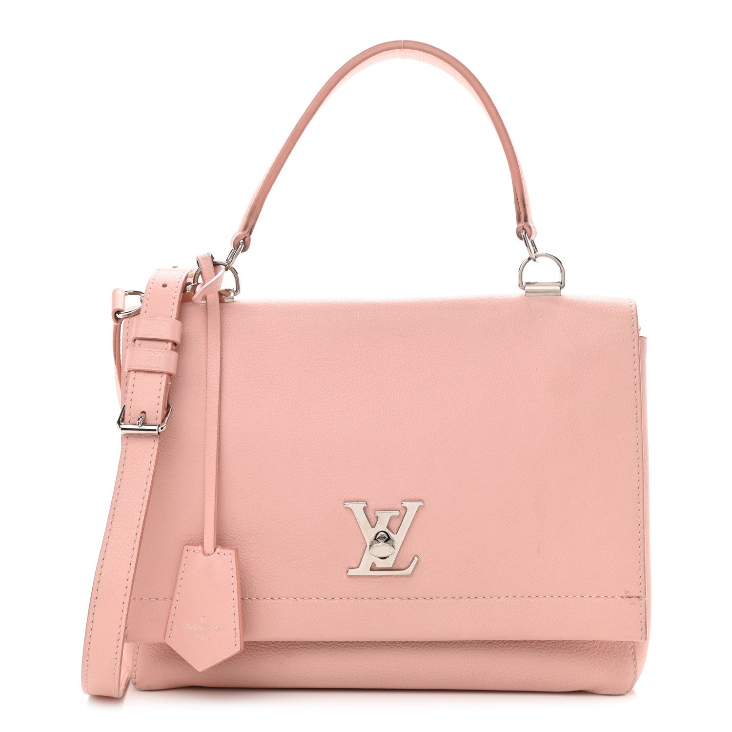 Louis Vuitton Soft Calfskin Lockme II Top Handle Rose Ballerine 1 of 15