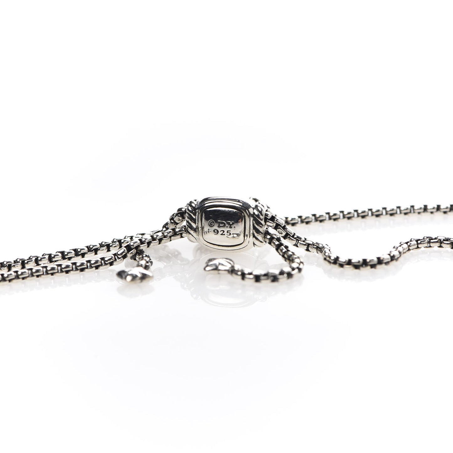 Sterling Silver Diamond 9mm Chatelaine Petite Pave Bracelet