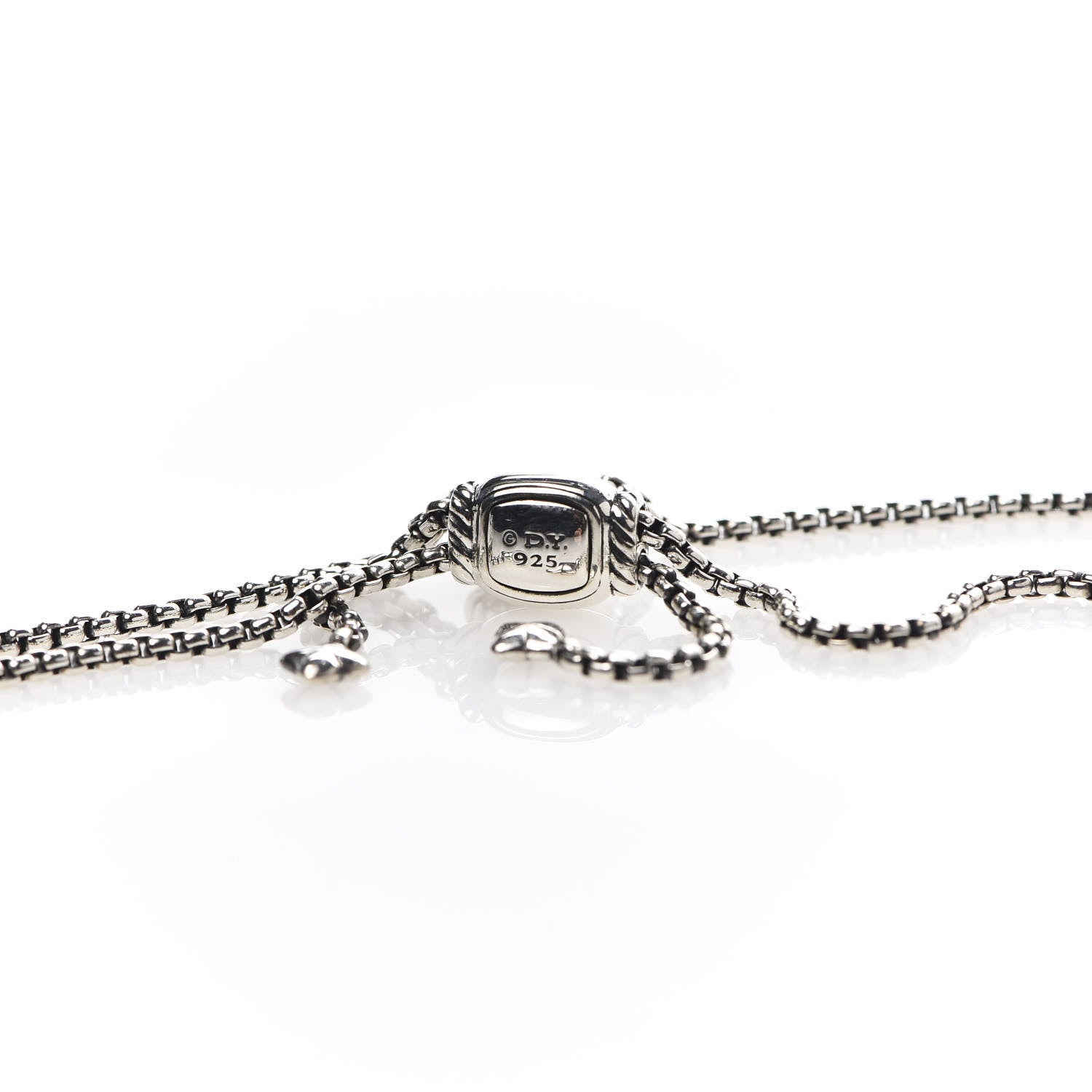 David Yurman Sterling Silver Diamond 9mm Chatelaine Petite Pave Bracelet 4 of 4