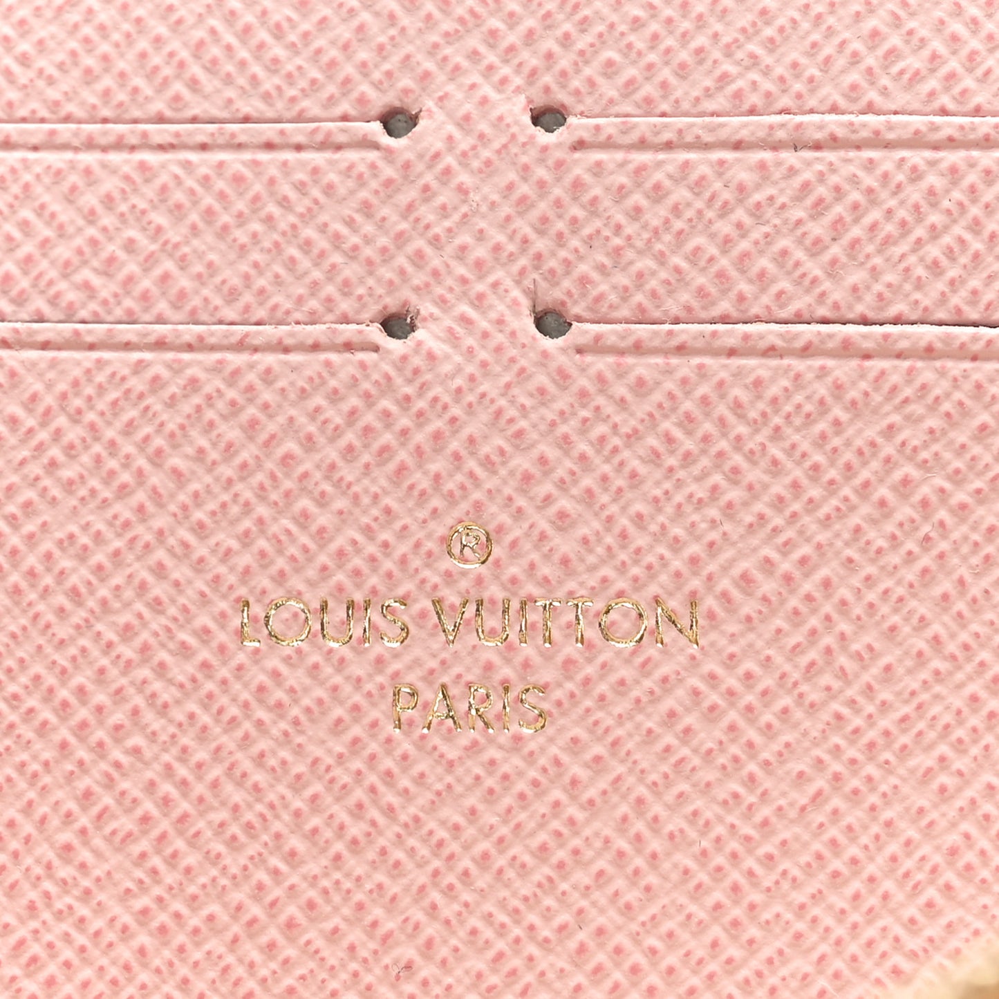 Damier Azur Clemence Wallet Rose Ballerine