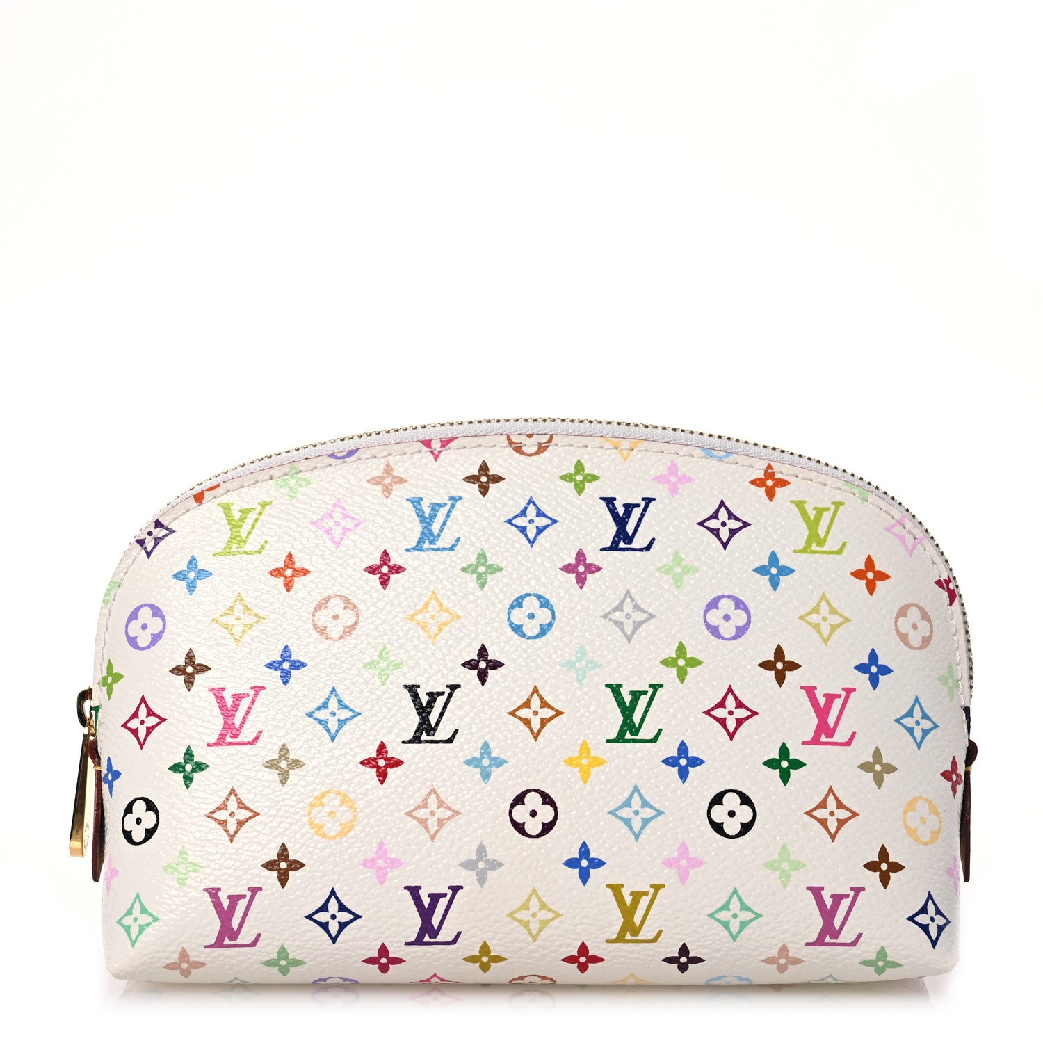 Louis Vuitton Monogram Multicolor Cosmetic Pouch White Litchi 1 of 11