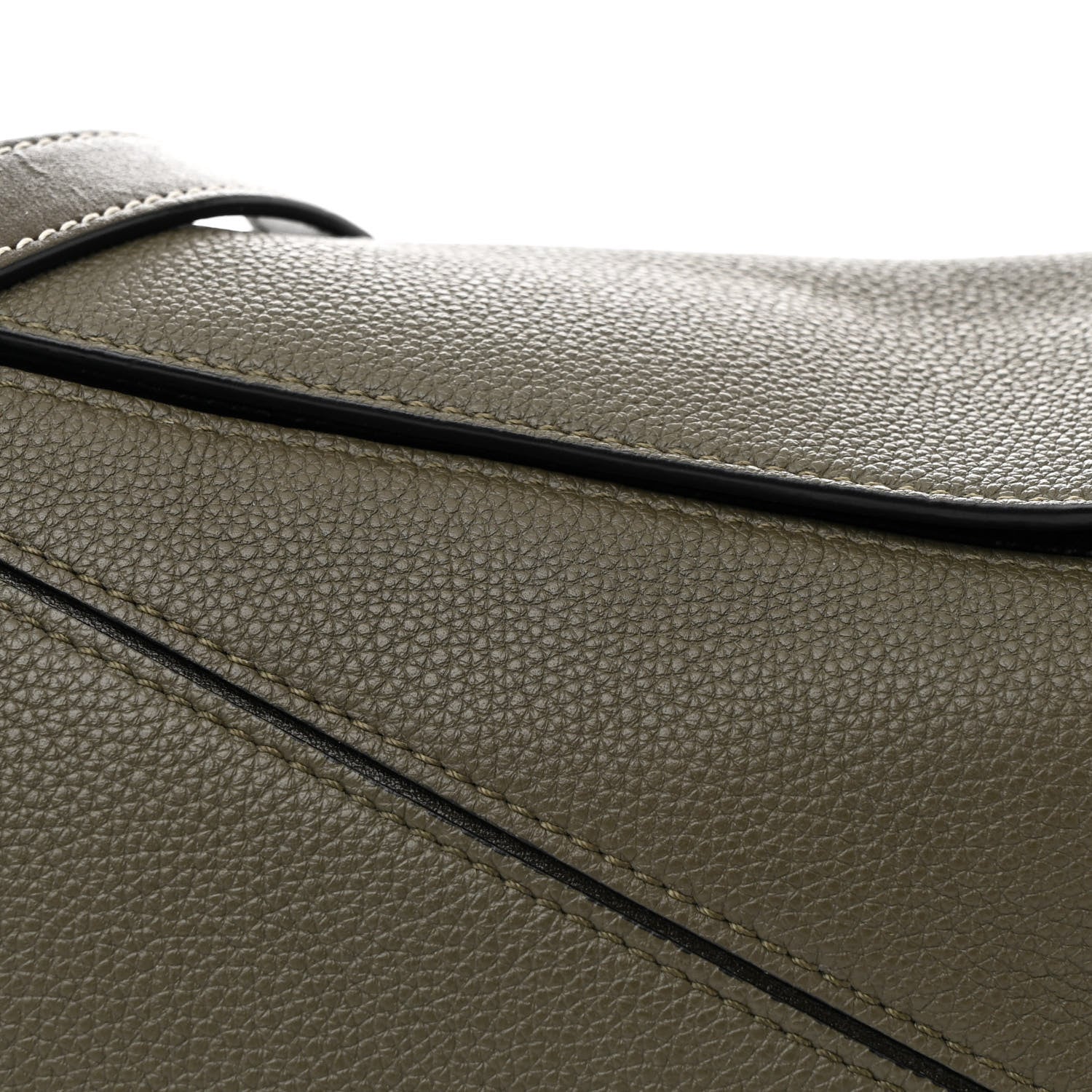 Loewe Calfskin Small Puzzle Bag Khaki Green 8 of 10