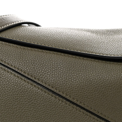 Loewe Calfskin Small Puzzle Bag Khaki Green 8 of 10