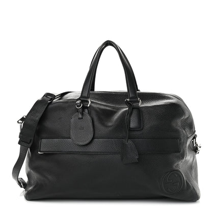 Gucci Pebbled Calfskin Soho Carry On Duffle Black 1 of 16