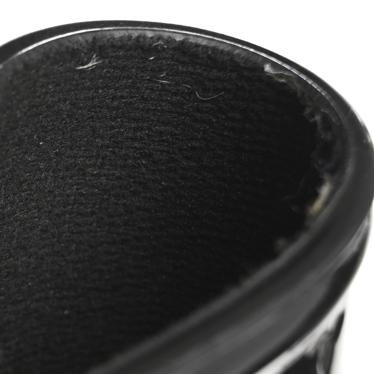 Rubber Embossed Monogram Drops High Rain Boots 37 Black