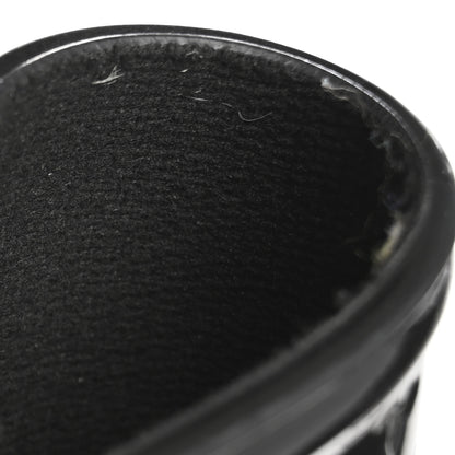 Louis Vuitton Rubber Embossed Monogram Drops High Rain Boots 37 Black 8 of 12
