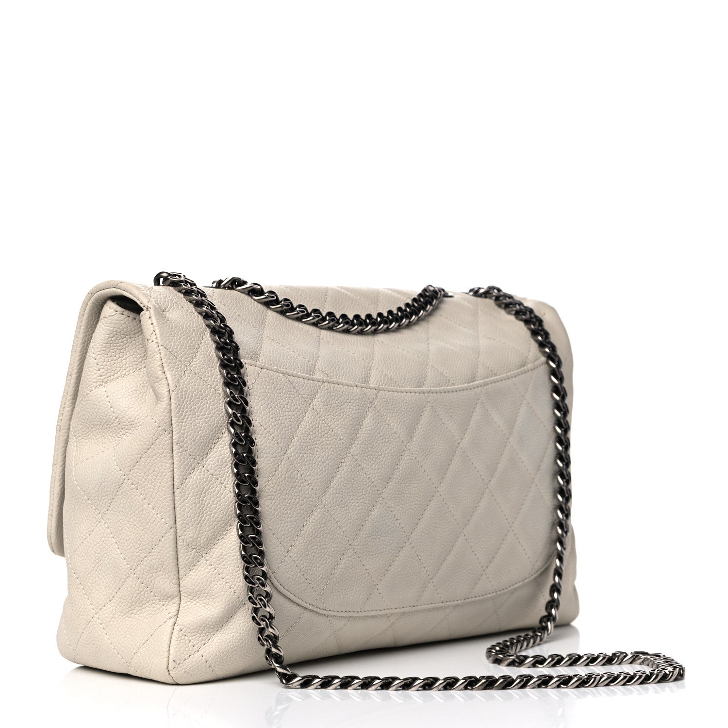 Chanel Caviar 2.55 Reissue 227 Flap White 4 of 31