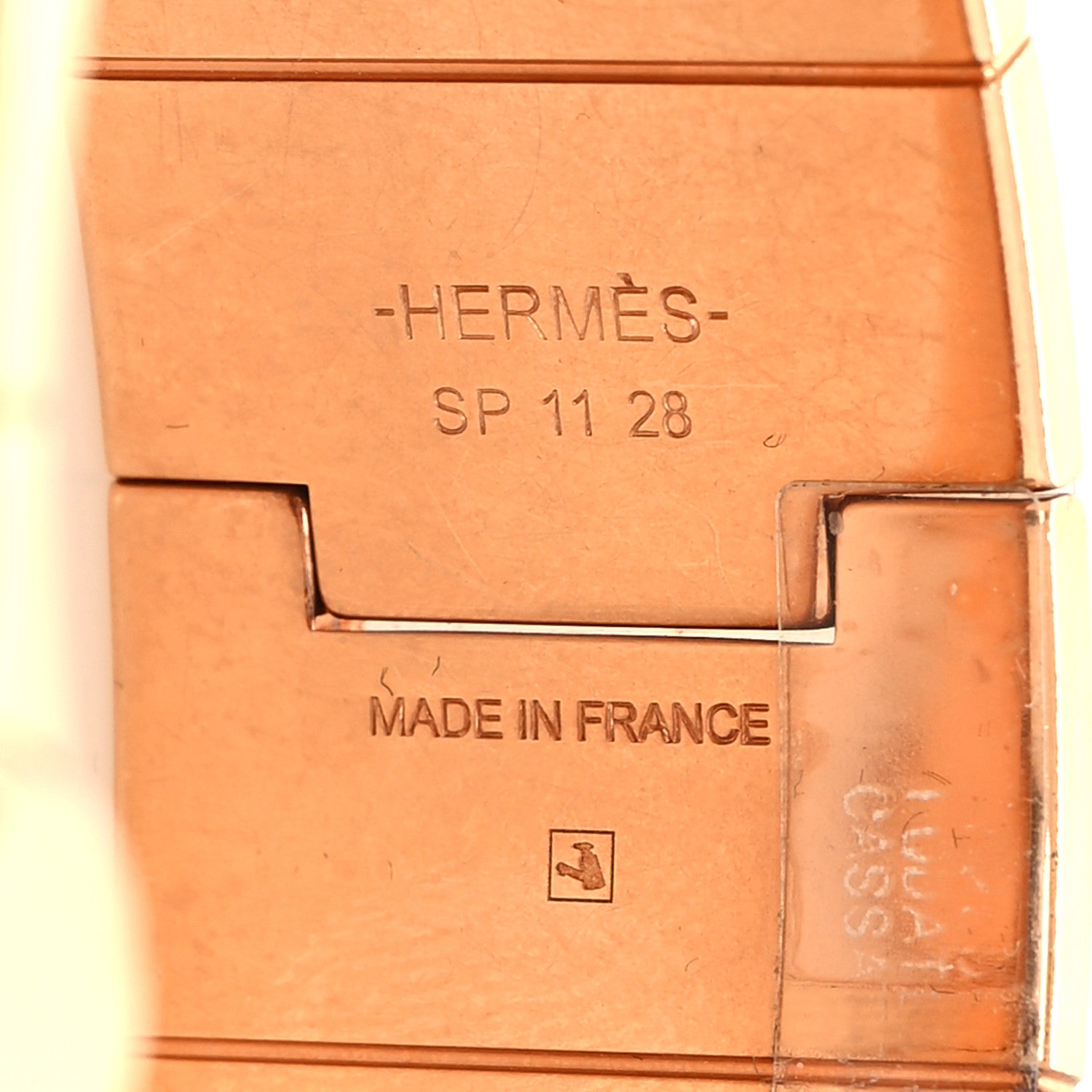 Hermes Enamel Printed Equateur Wide Hinged Bracelet S Cassatta 5 of 5