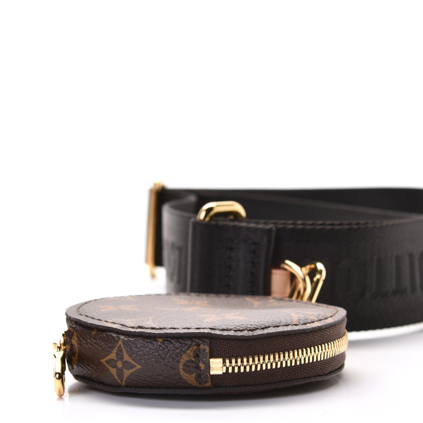 Monogram Multi Pochette Accessories Bandouliere Shoulder Strap Black