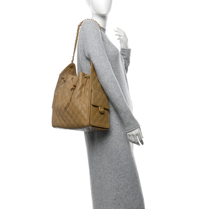 Chanel Caviar Quilted Medium Chanel 25 Handbag Dark Beige 2 of 11