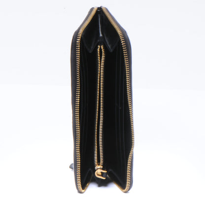 Prada Saffiano Metal Zip Around Wallet Nero Black 5 of 7