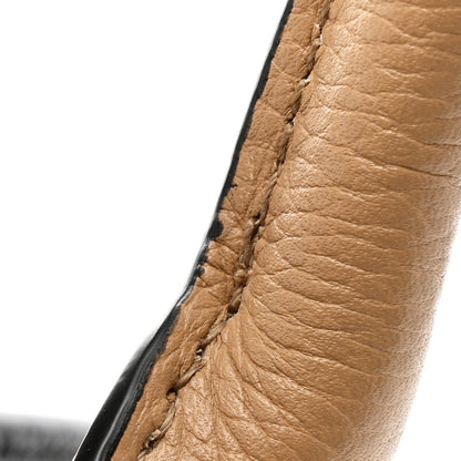 Salvatore Ferragamo Calfskin Large Studio Bag Dune Bone Black 9 of 9