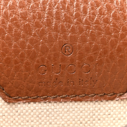 Gucci New Denim GG Monogram Dollar Calfskin Mini Horsebit 1955 Crossbody Bag Blue Tea Cuir Epilog 6 of 14