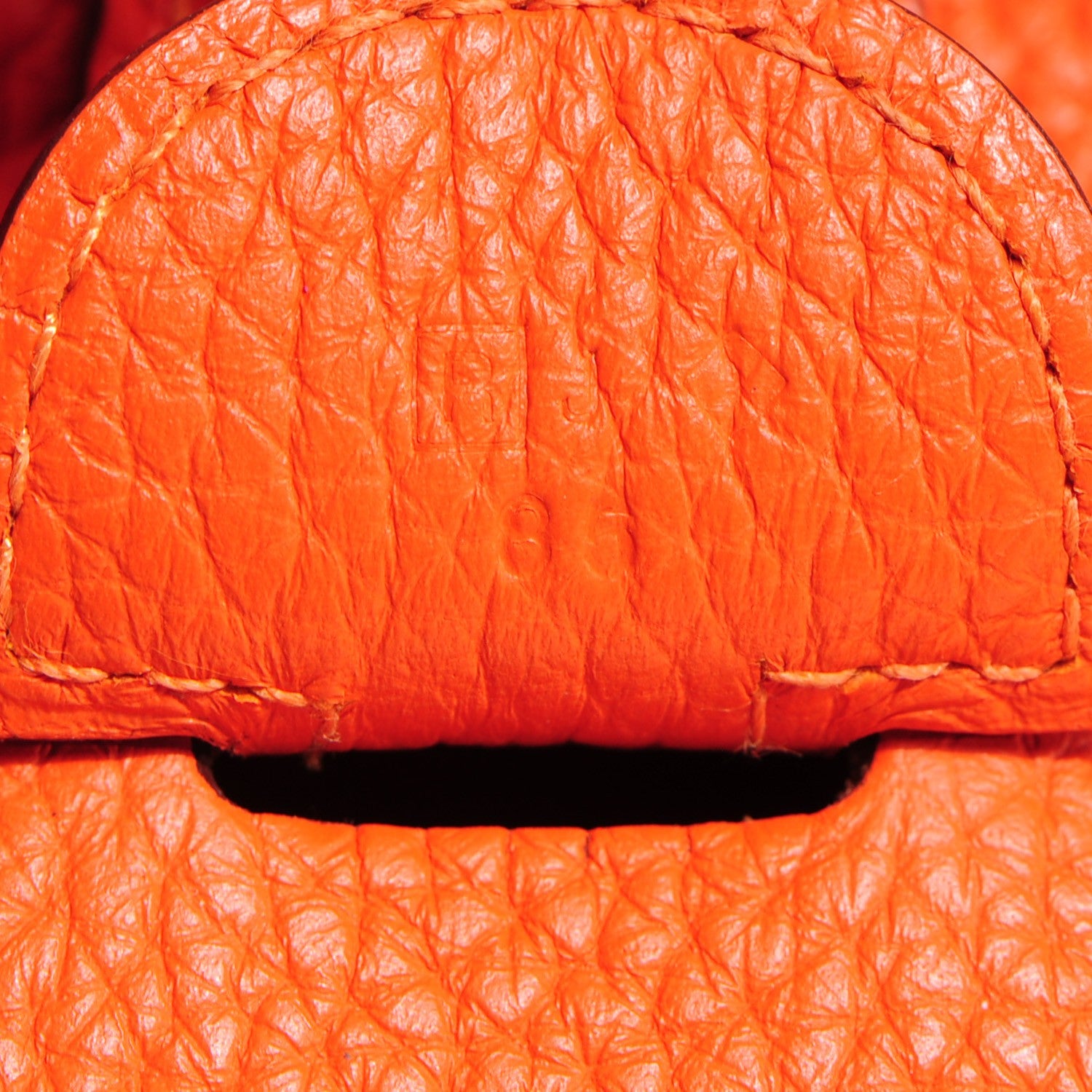 Hermes Taurillon Clemence Evelyne III GM Orange 5 of 14