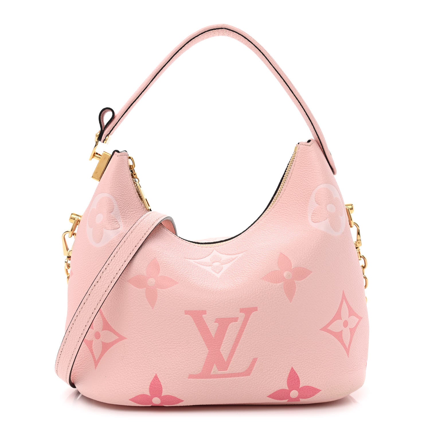 Louis Vuitton Empreinte Monogram Giant By The Pool Marshmallow Hobo PM Bouton De Rose 1 of 10