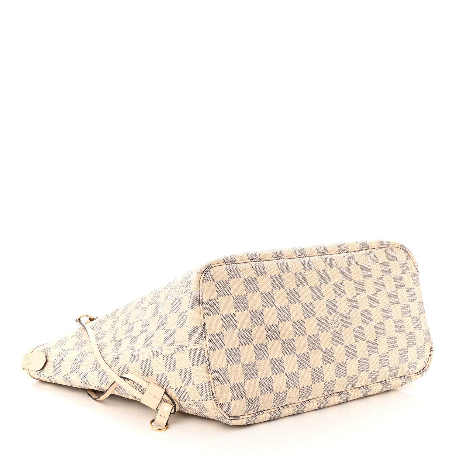 Louis Vuitton Damier Azur Braided Neverfull MM Pink 5 of 11
