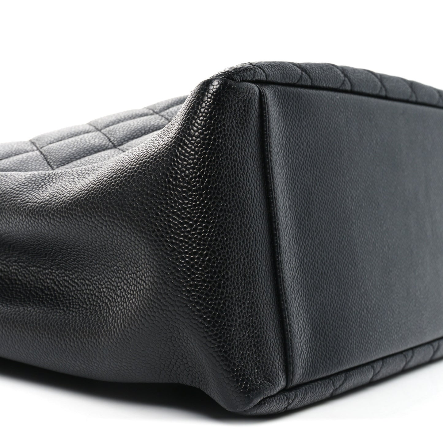 Caviar Quilted Grand Shopping Tote GST Black