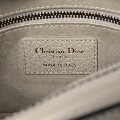 Christian Dior Grained Calfskin J'Adior Camera Case Clutch With Chain White 7 of 20