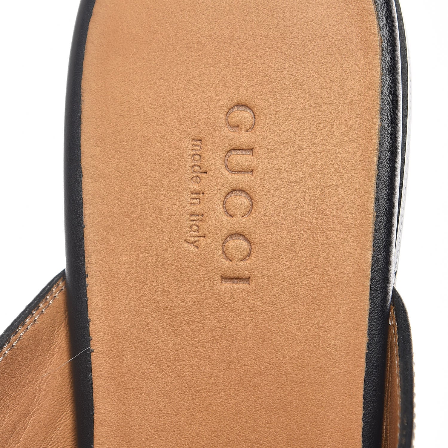 Gucci Calfskin Womens Princetown Slippers 37 Black 7 of 9