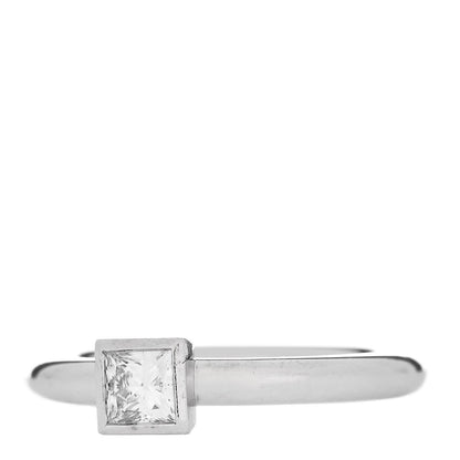 Tiffany Platinum Diamond .40ct Bezet Ring 51 5.75 3 of 6