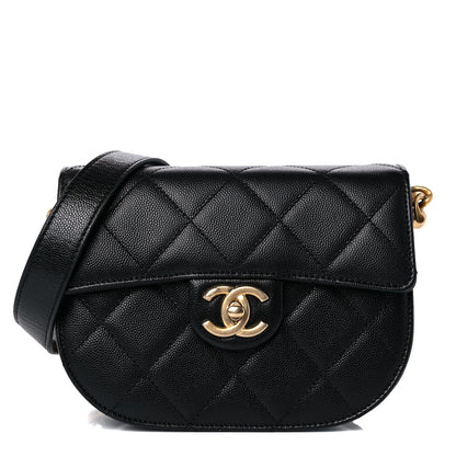 Chanel Caviar Quilted Moon Messenger Black 1 of 10