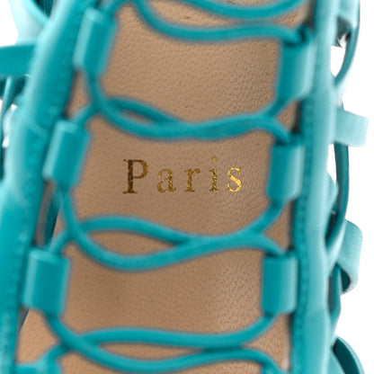 Christian Louboutin Kid Laurence Anyway 100 Cage Sandals 38 Riviera 8 of 10