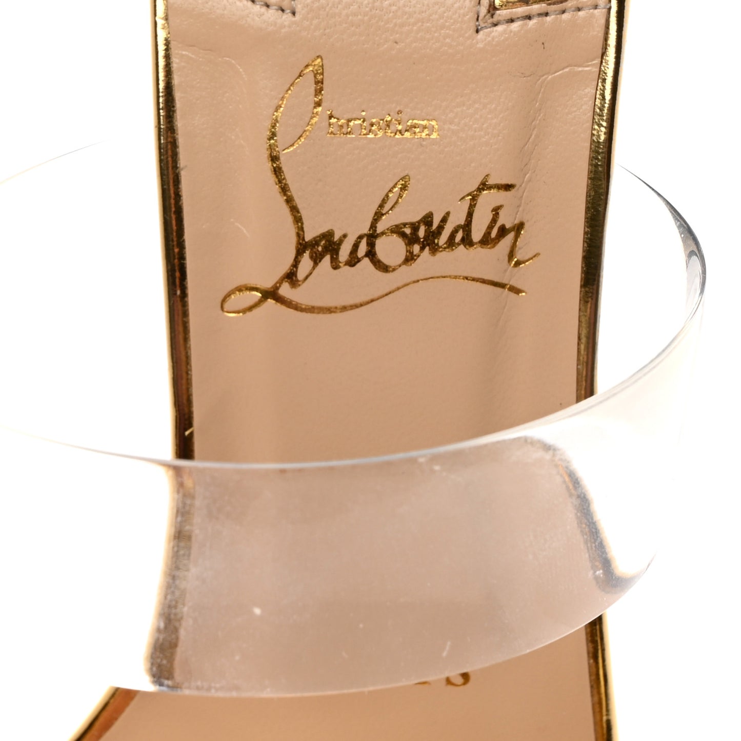 Specchio PVC Just Nodo 85 Slide Sandals 35 Gold