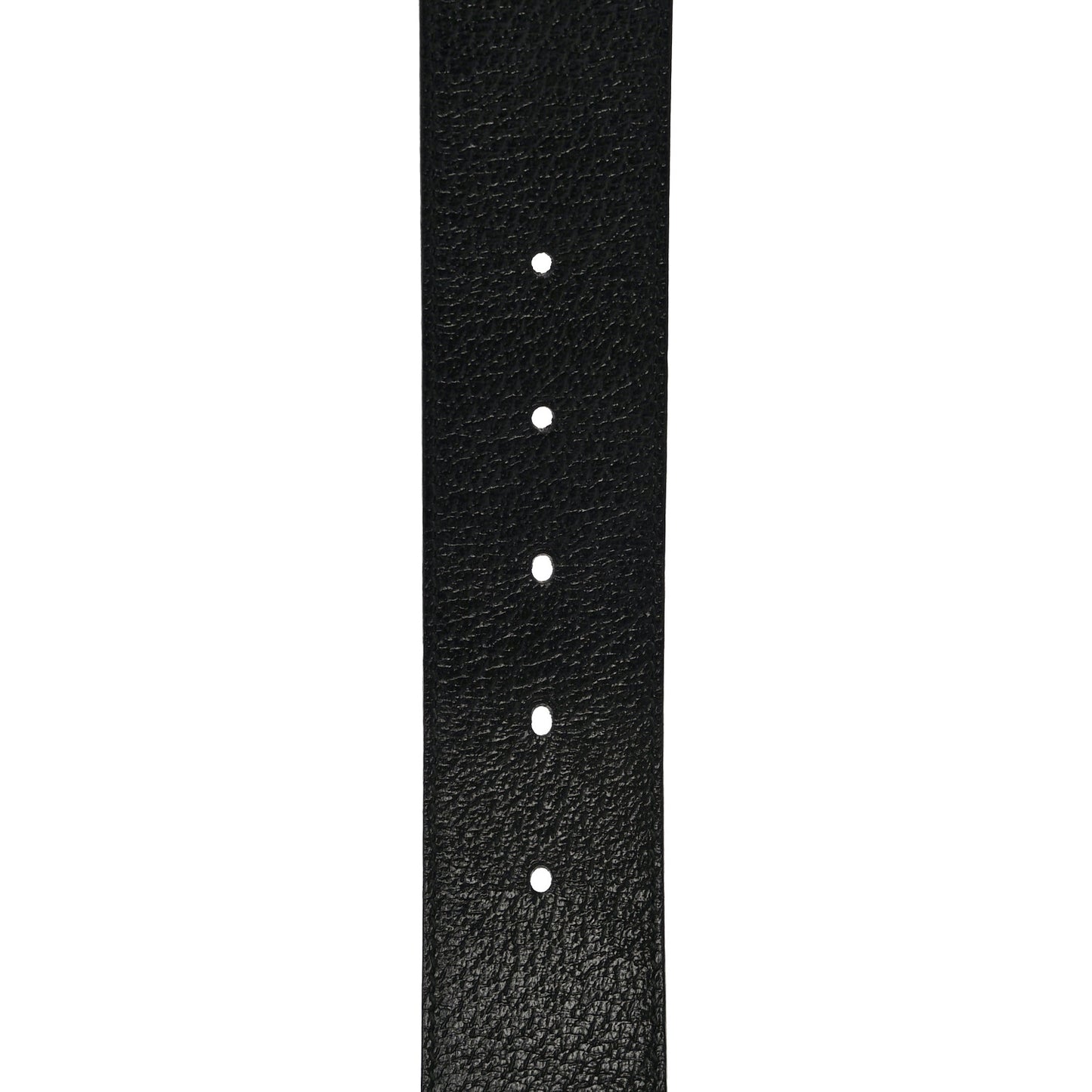 Textured Dollar Calfskin Nickel Double G 40mm Belt 85 34 Black