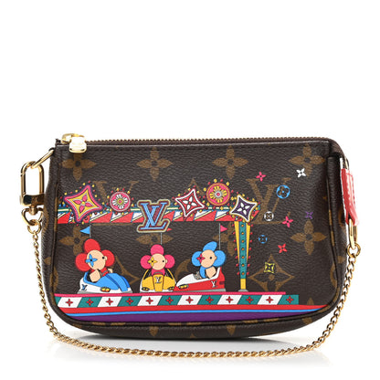Louis Vuitton Monogram 2020 Christmas Animation Bumper Cars Mini Pochette Accessories Coquelicot 1 of 6