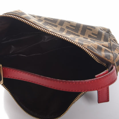 Fendi Zucca Cuoio Lucido Mini Pochette Tobacco Rosso Scuro 5 of 11