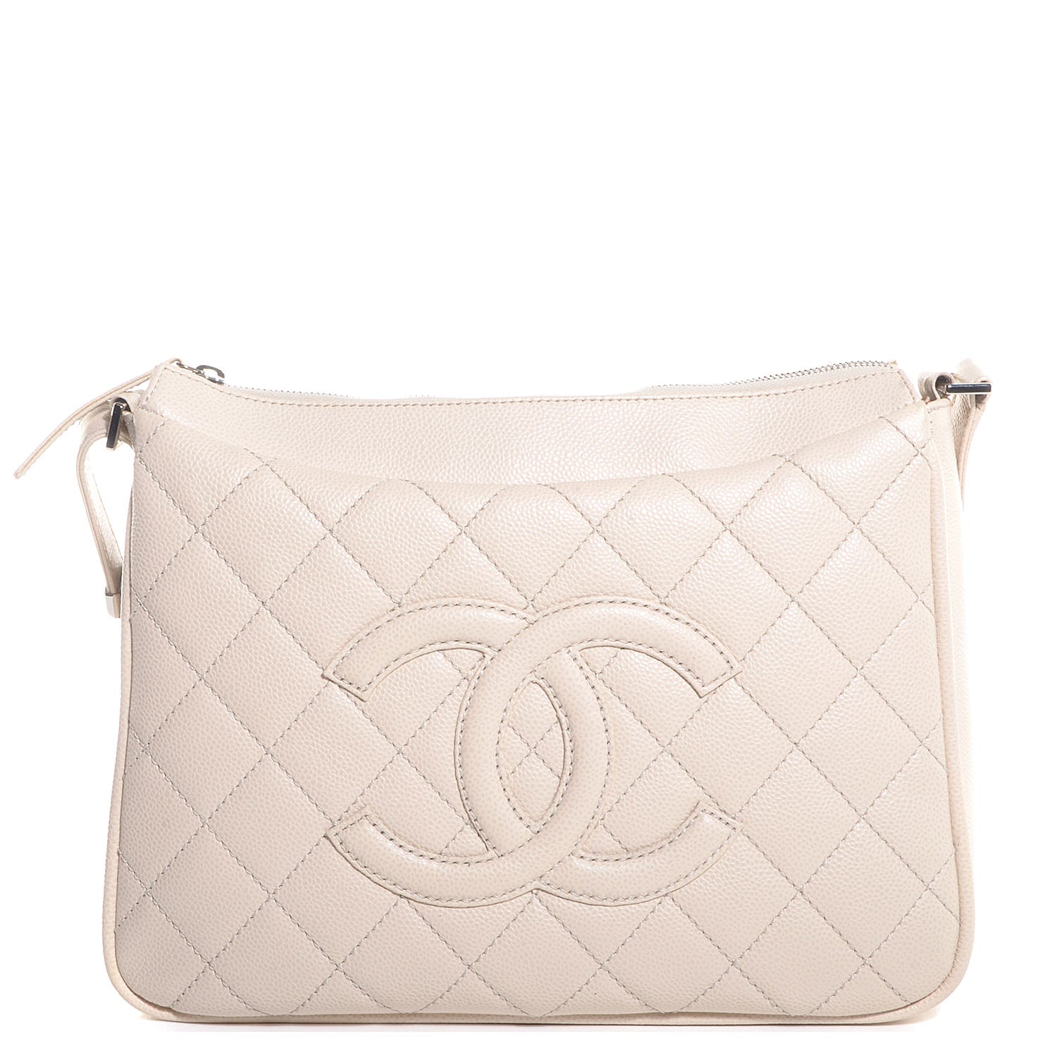 Chanel Caviar CC Hobo Beige Clair 1 of 9