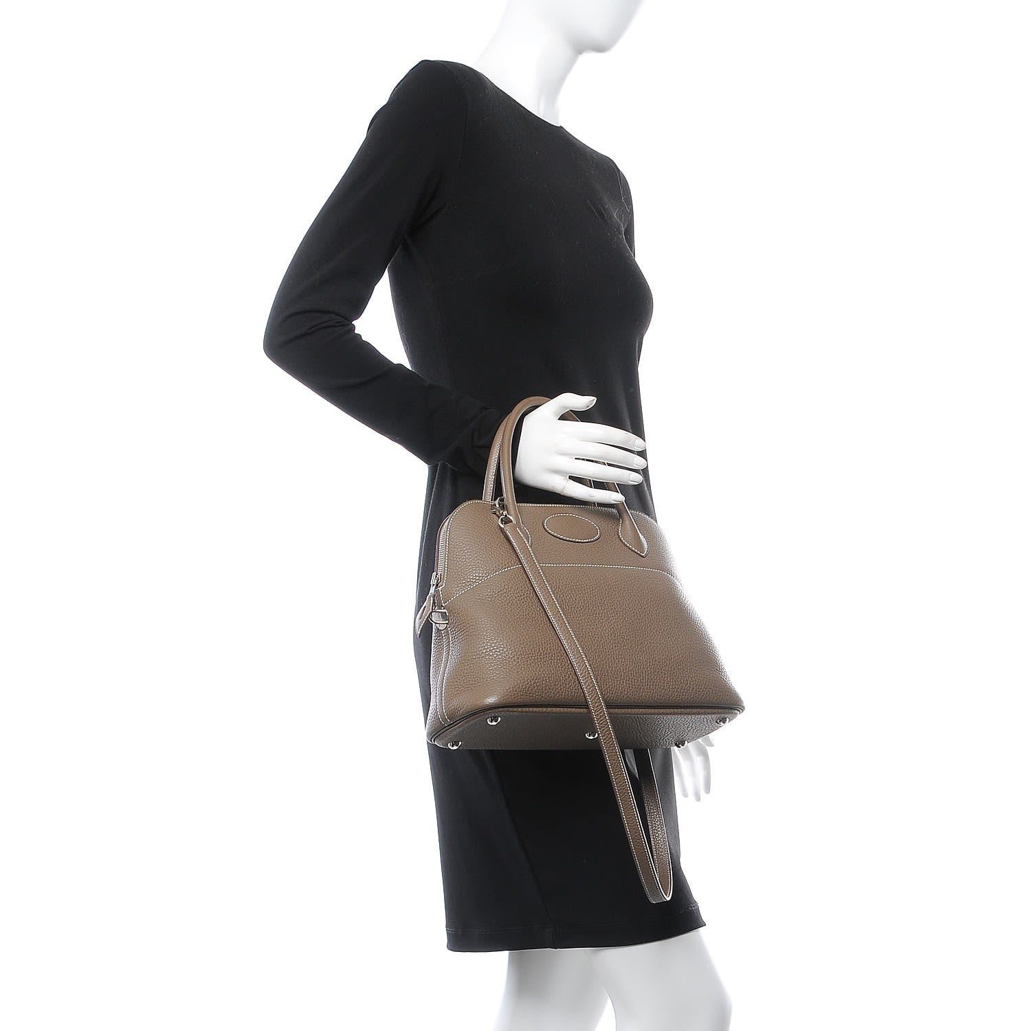 Hermes Taurillon Clemence Bolide 31 Etoupe 2 of 9