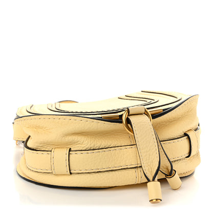 Chloe Grained Calfskin Small Marcie Saddle Bag Softy Yellow 4 of 9
