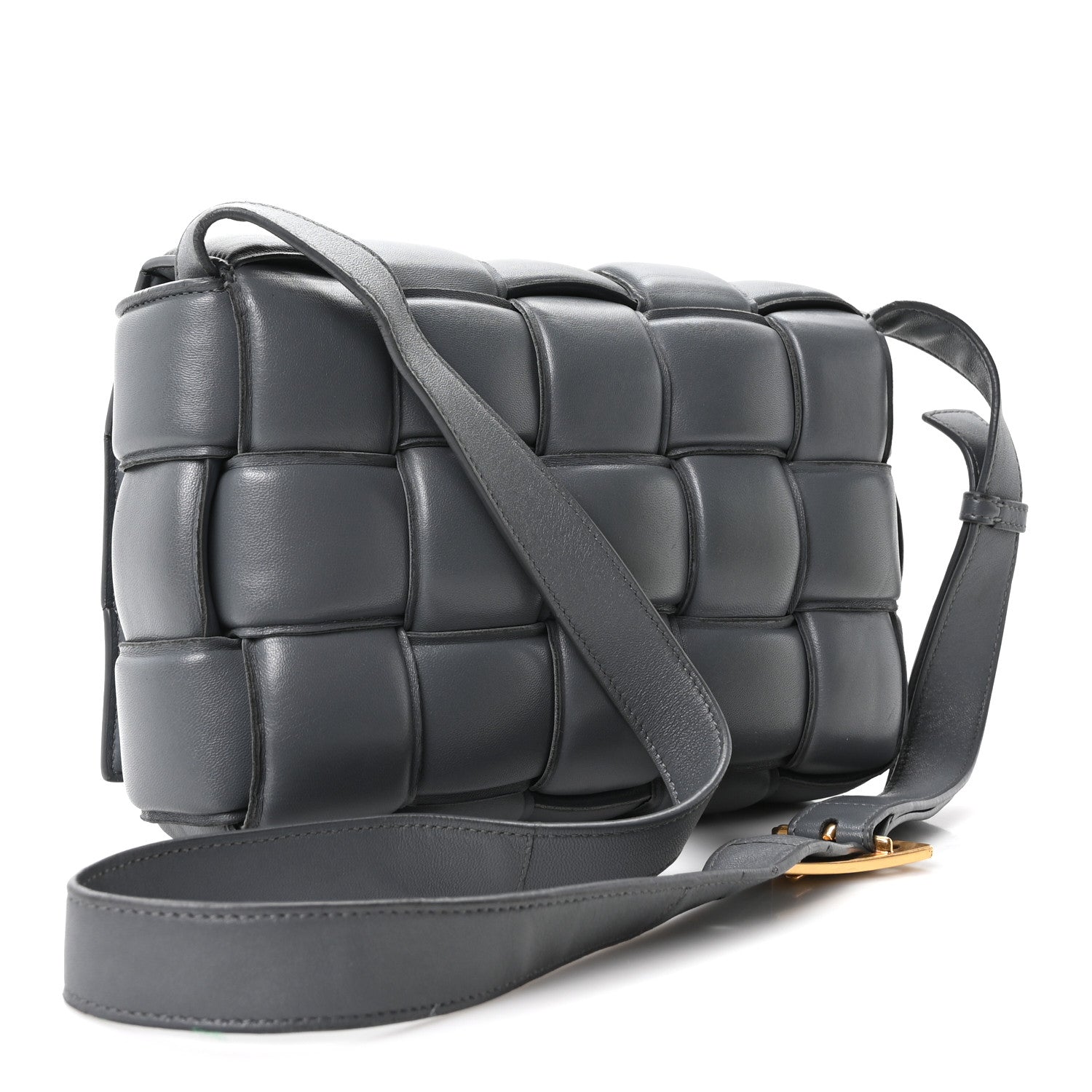 Bottega Veneta Nappa Maxi Intreccio Padded Cassette Crossbody Bag Thunder 2 of 10