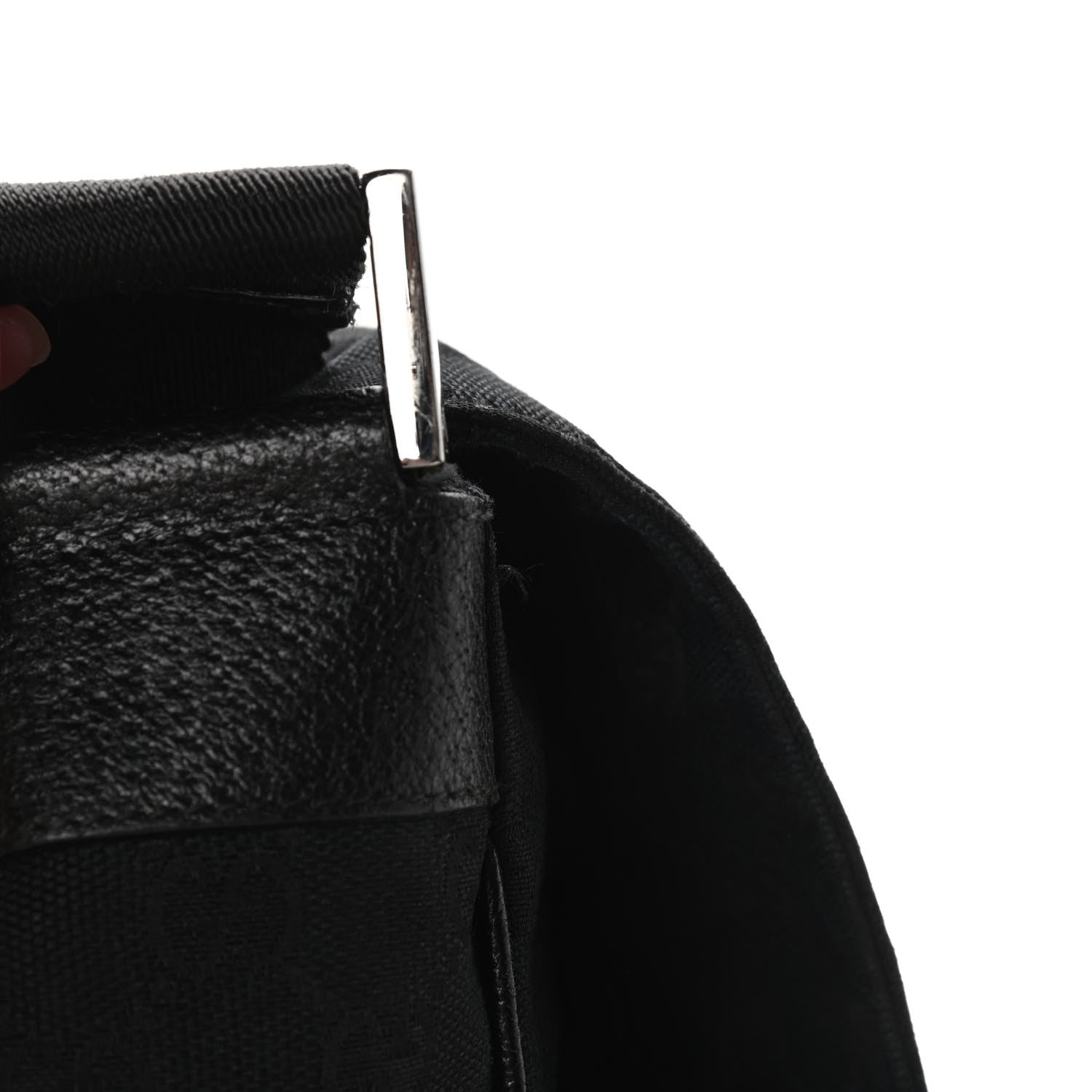 Gucci Monogram Small Flap Messenger Bag Black 9 of 9