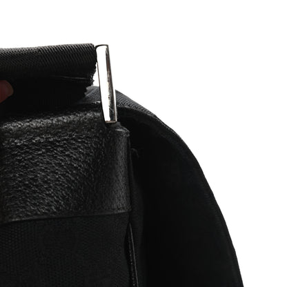 Gucci Monogram Small Flap Messenger Bag Black 9 of 9