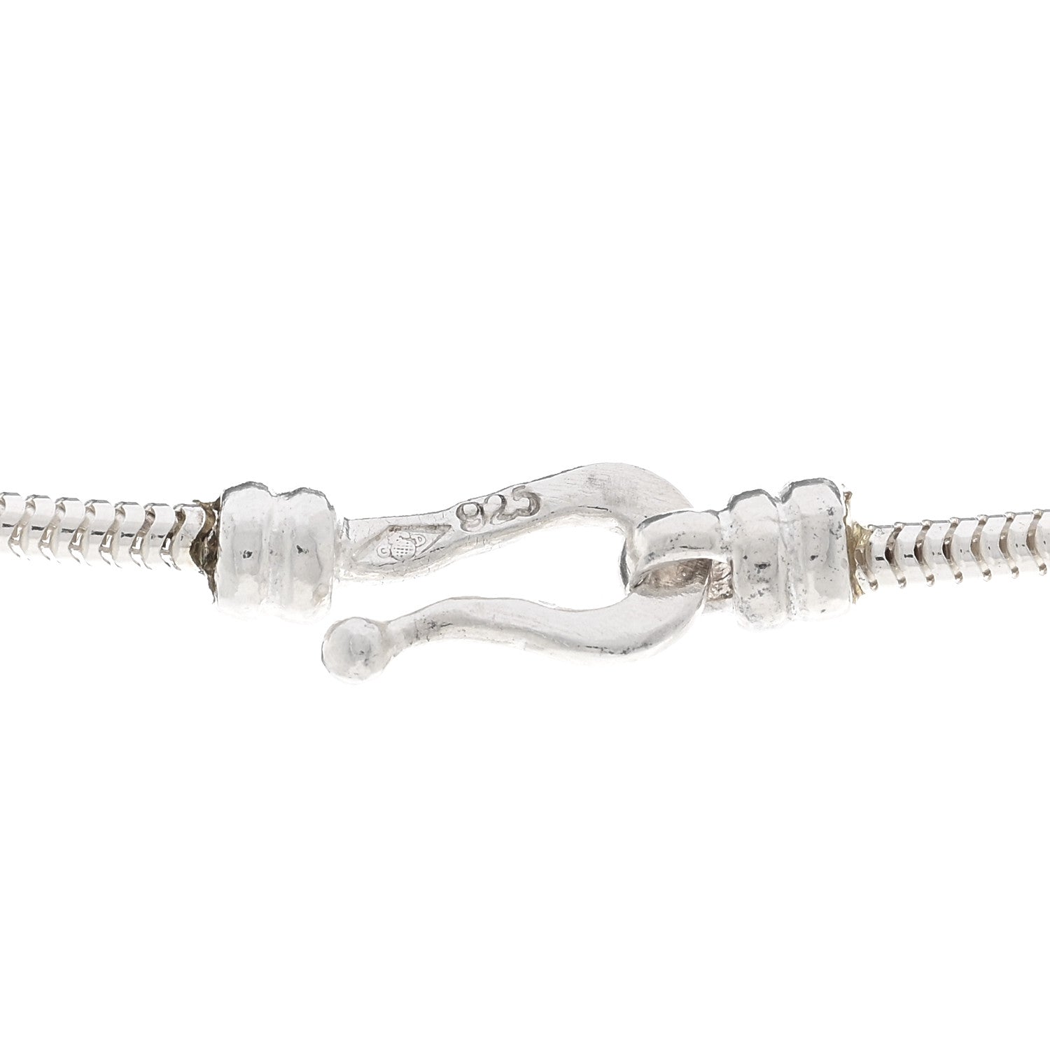 Chanel Sterling Silver Camellia Pendant Necklace 4 of 5