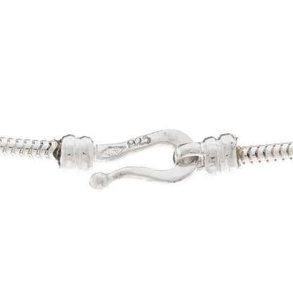 Chanel Sterling Silver Camellia Pendant Necklace 4 of 5